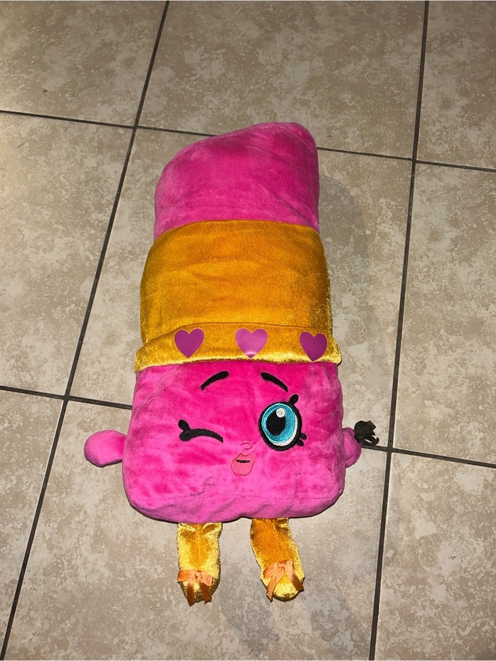 Pink Shopkins Lippy big plush